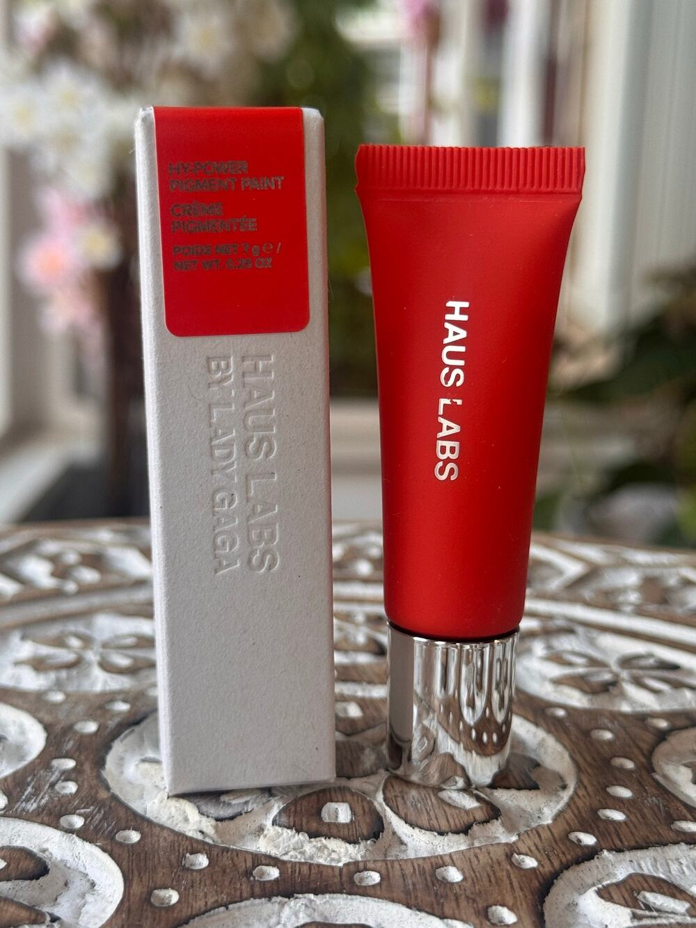 Haus Labs by Lady Gaga Hy-Power Pigment Paint Flame Matte Red 0.25 oz